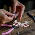 thumbnail image 3 of 200pcs Rondelle Alloy Rhinestone Spacer Beads Charms for Jewelry Making, 3 of 9