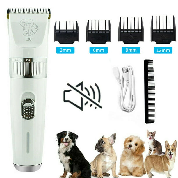Pet Grooming Hair Clipper Rechargeable Low Noise Cordless For Dog Cat ...