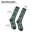 thumbnail image 2 of Balery Colorful Pineapples Calcetines novedosos Calcetines deportivos Calcetines hasta la rodilla Calcetines de algodón Calcetines originales y geniales, 2 of 6