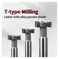 thumbnail image 1 of Carbide T-Slot Milling Cutter Tungsten Steel Straight Handle Welding Edge Type Cutter Industrial Grade Keyway Endmills Tool ,Repetitive Accuracy, 1 of 6