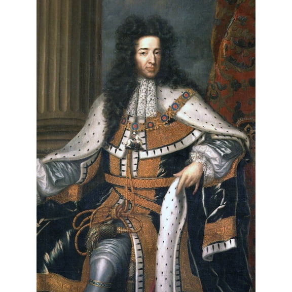 Wissing Portrait King William III England Orange Painting Extra Large Art Print Wall Mural Poster Premium XL