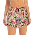 thumbnail image 4 of Lsque Watercolor Birds Printed Women's Running Shorts with Liner Pockets,Elastic Quick Dry Workout Athletic Gym Yoga Shorts,Womens High Waist Shorts-Large, 4 of 9