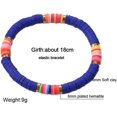 thumbnail image 3 of y 12 Pcs Bracelet d'Amitié Surfeur Bracelet Extensible Perlé Heishi, 3 of 5