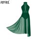 thumbnail image 2 of Vestido de leotardo de baile brillante con diamantes de imitación, Jersey de Ballet, mono ajustado para patinaje artístico, leotardo de gimnasia, vestido lírico, 2 of 5
