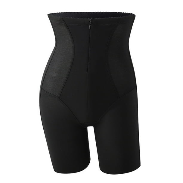 Entrenador de cintura para mujer, faja de cintura alta, levantador de glúteos, bragas con control de barriga, moldeador de cuerpo más delgado con cremallera