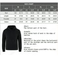 thumbnail image 3 of Lollipie Mens Hooded Sweatshirt Casual Long Sleeve Drawstring Waffle Knit Pullover Hoodies with Pocket Gray XL, 3 of 8