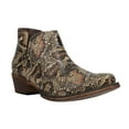 thumbnail image 2 of Roper Womens Ava Snake Snip Toe Cowboy  Ankle Boots, 2 of 5