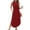 Red, variant on LOVZFMLL Summer Dresses for Women 2025 Sleeveless V Neck Smocked Tank Dress Casual Loose Beach Vocation Long Maxi Dress with Pockets Wine S