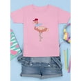 thumbnail image 3 of Flamingo With Hat And Scarf T-Shirt Juniors -Image by Shutterstock,  x-Large, 3 of 4