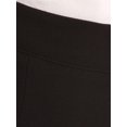 thumbnail image 5 of Women's Slim Solid Straight Fit Business Work Dressy Capri Pant Trouser Slacks, 5 of 5