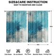 thumbnail image 2 of Blue-green Matte Color Blocks Curtains-blackout Curtains Bedroom Decor Living Room Darkening Grommet Window Drapes 2 Panels Set 41"x63", 2 of 2