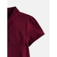 thumbnail image 3 of Wonder Nation Girls School Uniform Pique Polo Dress with Short Sleeves, Size 4-18, 3 of 3