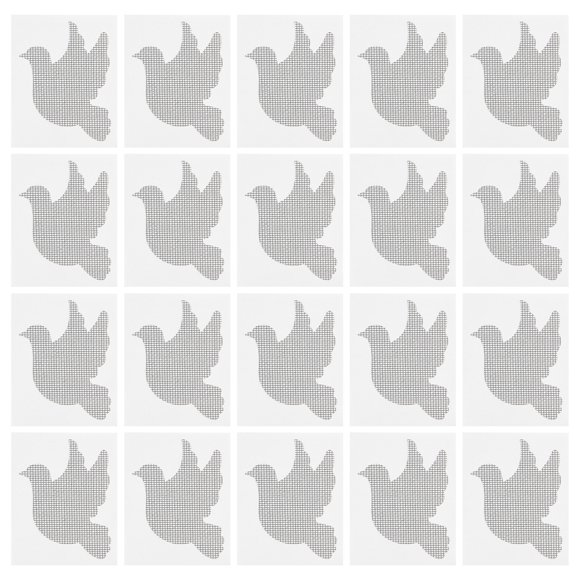 LCXmlly Self adhesive Screen Repair Sticker 20Pcs Window Screen Repair Patch Kit Strong Adhesive Cartoon Bird Shape Door Screen Netting Hole Tear Repairing Sheet Sticker