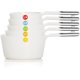 thumbnail image 1 of Juego de medidores de plástico OXO Good Grips de 6 piezas - Blanco, 1 unidad, 1 of 3