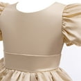 thumbnail image 5 of Dress Girls Beige Dress for Girls Tulle Fluffy Ballet Tutu Skirt Prom Dresses Girls Children's Day Outfit 2T, 5 of 8