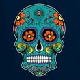 thumbnail image 5 of Wild Bobby Day Of The Dead Sugar Skull Pop Culture Men Graphic Tank Top, Navy, X-Large, 5 of 5
