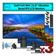 thumbnail image 1 of Dell 24" (P2419HC) Ultrathin IPS LCD Computer Monitor (3-Pack) Deluxe Bundle, 1 of 7