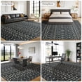 thumbnail image 5 of SONORO KATE 8'×10' Washable Area Rug for Living Room, Moroccan Non-Slip Soft Carpet for Bedroom Dining Room Office, Carbonblack, 5 of 8