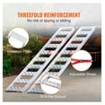 Aluminum Ramps 1250lbs Capacity - 2Pcs Straight Loading Ramps for ...