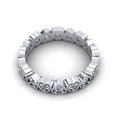 thumbnail image 3 of Natural .60Ct Round Cut Brilliant Diamond Heart Women's Anniversary Wedding Eternity Band Ring Solid 14k White Gold G SI1, 3 of 3