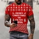 thumbnail image 3 of Camiseta de hombre Feliz Navidad alfabeto Santa 3d impreso manga corta cuello redondo pulóver ropa de hombre de gran tamaño camisetas de dibujos animados, 3 of 4