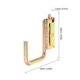 thumbnail image 2 of MIPCASE E Track Tie Down Hooks Etrack Hook Golden Iron For Enclosed Trailer 1Pcs, 2 of 8
