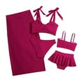 thumbnail image 2 of Baozhu  Mommy and Me Comfy Swimsuit One Pieces/Two Pieces/Three Pieces Matching Bikini Set Girls Swimwear, 2 of 3