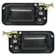 thumbnail image 5 of OEM Grade Front Left and Right Exterior Door Handle Compatible with 2003-2009 Hummer H2 Chrome Lever With Black Bezel With Key Hole 25845866 15104791 HU1310101 HU1311101 Base, 5 of 5