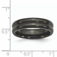 thumbnail image 5 of Titanium Black Ti Domed 6mm polished Band, 5 of 10