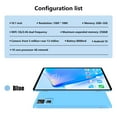thumbnail image 4 of Tablets for Adults, Hwkond New 10.1-inch Android Tablet PC HD Ultra-thin Screen 5G Dual Frequency WiFi Bluetooth Tablet Computer Support 256G Memory Card And Dual SIM Communication,Blue, 4 of 7