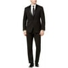 Kenneth Cole Mens Tuxedo Stripe Dress Pants Slacks, Black, 33W x 32L