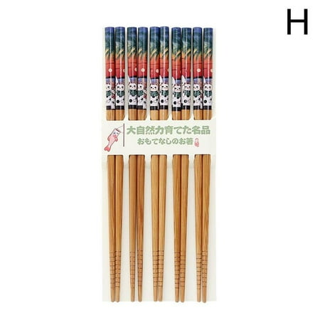 

Japanese Chopsticks Family Set Bamboo Chopsticks I3Y7 J9N0