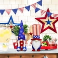 thumbnail image 5 of Ayieyill 4th of July Gnome Decorations, Handmade Mr & Mrs USA Swedish Tomte Patriotic Gnomes Plush Table 2Pcs, Memorial Day Decorations, 5 of 7