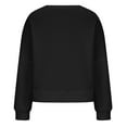 thumbnail image 5 of Odeerbi Christmas Crewneck Sweatshirts For Women Spring Autumn 2025 Long Sleeve Printed Sweater Top Black, 5 of 6