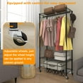 Rolling Portable Garment Rack,Freestanding Clothes Racks, Portable