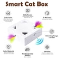 thumbnail image 3 of Migipaws Interactive Cat Toys -Migibox for Indoor Bored Cats, Automatic Pop Out Feathers from 7 Holes Randomly, Motion Activated, USB Rechargeable, 3 of 7