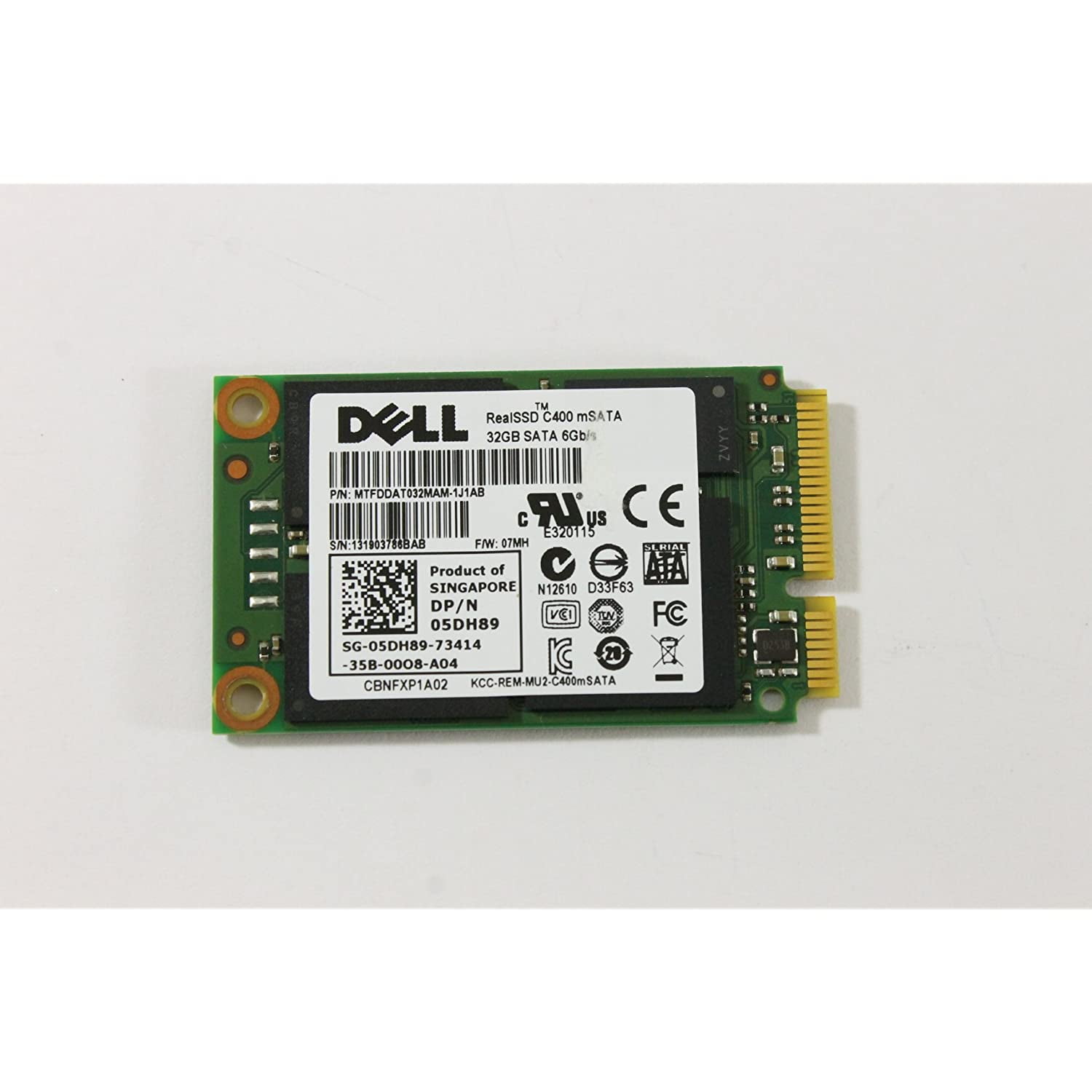 Dell 5DH89 CBNFXP1A02 PCIe mSATA SSD 32GB Dell Laptop Hard Drive XPS