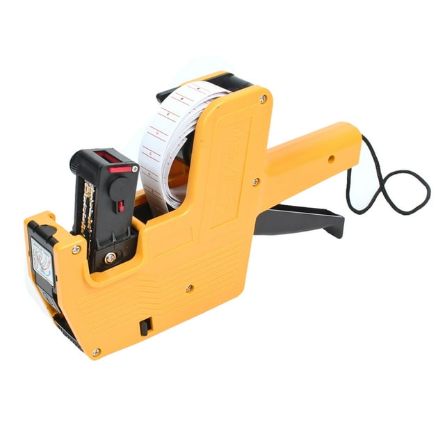 Unique Bargains Hand Held Price Labeller, Yellow & Black, 1 Count