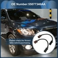 thumbnail image 2 of Unique Bargains No.55077346AA Conjunto de arnés de cableado de faros para Ram 1500 2002-2003 para Ram 2500 2003 para Ram 3500 2003 Cable de lámpara trasera 2 Pcs, 2 of 7