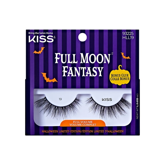 KISS Full Moon Fantasy, False Eyelashes, Dark Romance, 10 mm, 1 Pair