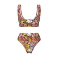 thumbnail image 6 of Rocae Fruit-Flavored Ice-Cream for Bikini Set for Women Two Piece Sexy High Swimsuits Split Crossover Bikini Large, 6 of 9