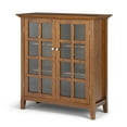 thumbnail image 4 of Acadian 39 inch Wide Solid Wood Transitional Storage Cabinet in Light Golden Brown, 4 of 13
