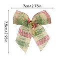 thumbnail image 3 of 10/20 piezas de mini lazos navideños para colgar en el árbol de Navidad, adornos navideños para el hogar, decoración de fiesta de Año Nuevo 2023, 3 of 5