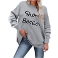 thumbnail image 4 of Enjoytime Valentine's Day Long Sleeve Shirts Tops for Woman Funny Letter Print Pullover Sweatshirt Tops Cute Lightweight Loose Casual Crew Neck Sweatshirts Women on Clearance, 4 of 4
