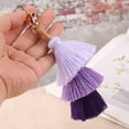 thumbnail image 5 of Fashionable Pom Pom Keychains Handmade Tassels Bag Charm Car for Key Purse Keyring Decoration Ins Jewelry Gift for Women, 5 of 19