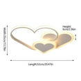 thumbnail image 3 of Denest Modern Heart Ceiling Fixture LED Chandelier Dimmable Pendant Lights, 3 of 20