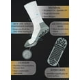 thumbnail image 4 of RATIVE Anti Slip Non Skid Slipper Hospital Crew Socks with grips for Adults Men Women (Large, 3 pairs/black+grey+white), 4 of 4
