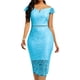 thumbnail image 5 of Vestido ajustado a la cadera, informal, de verano, con un solo hombro, sexy, para mujer, 5 of 5