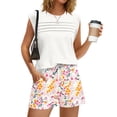 thumbnail image 2 of Two Piece Sets for Women Trendy Short Sets Beach Vacation Clothes Airport Travel Cruise Summer Outfits Multicolor XL, 2 of 6