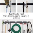 thumbnail image 2 of Garage FastTrack Hose Hook Satin Nickel Wall Mounted Storage System Holds up to pounds for Home/Garage, 2 of 10
